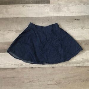 NWOT mini denim skater skirt